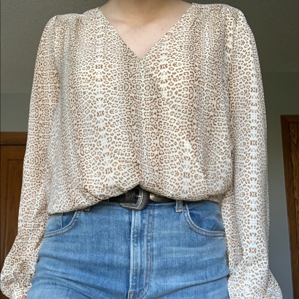 Leopard print blouse